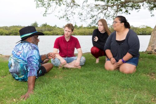 Student ambassadors undertake a kayak tour with a cultural twist