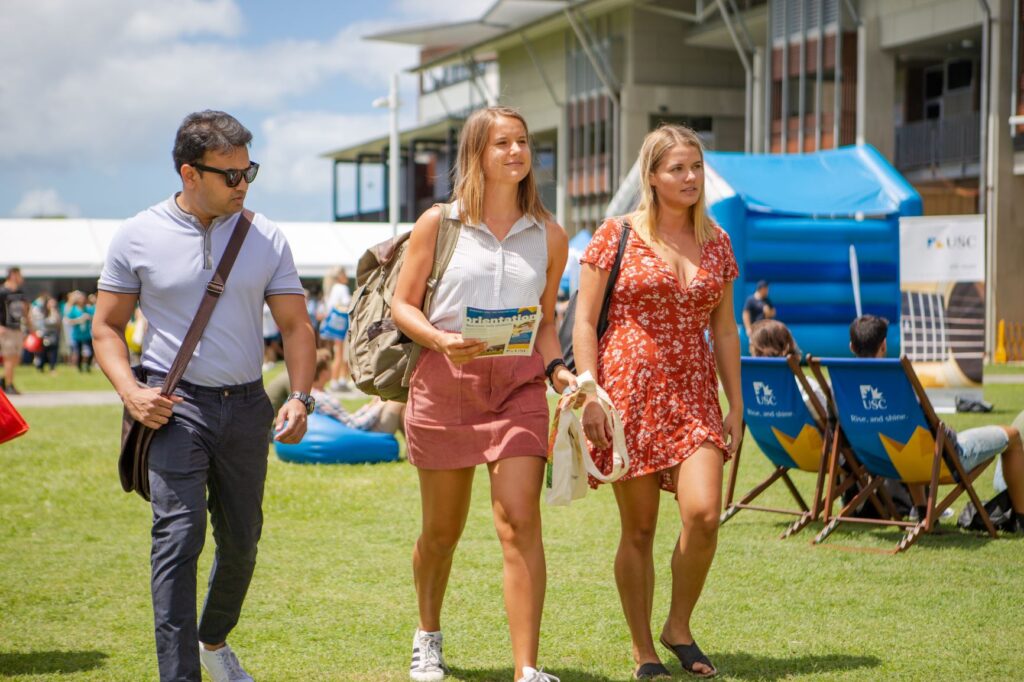 students studying Sunshine Coast