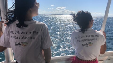 Study Sunshine Coast Student Ambassadors go whale watching!