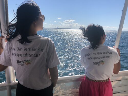 Study Sunshine Coast Student Ambassadors go whale watching!